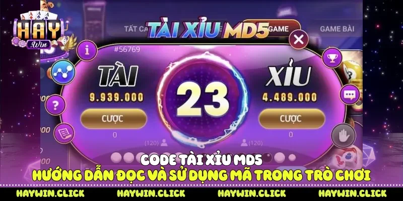 Code tài xỉu MD5