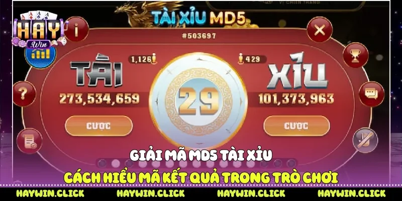 Giải mã MD5 tài xỉu